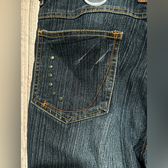Dark Wash Bootcut Mid-rise Jeans - Picture 7 of 8